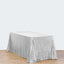 Sequin 90"x156" Rectangle Tablecloth Silver - Seamless Twinkling Table Cover