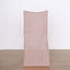 Stretch Spandex Chair Back Slipcover with Metallic Shimmer Tinsel Rose Gold - Durable Chiavari Chair Back Cover