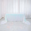 Sequin 90"x156" Rectangle Tablecloth Iridescent Blue - Seamless Big Payette Table Cover