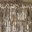 8ft Champagne Metallic Tinsel Foil Fringe Doorway Curtain Party Backdrop