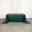 Sequin 90"x156" Rectangle Tablecloth Hunter Emerald Green - Seamless Big Payette Table Cover