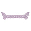 12-Pack Paper Napkin Rings Laser Cut Butterfly Lavender Shimmery - Decorative Serviette Holders