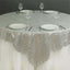 Sequin 72"x72" Table Overlay Square Tablecloth Silver - Sparkly Table Cover
