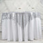 Sequin 60"x60" Table Overlay Square Tablecloth Silver - Luxe Wedding Table Topper