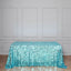 Sequin 90"x156" Rectangle Tablecloth Turquoise - Seamless Big Payette Table Cover