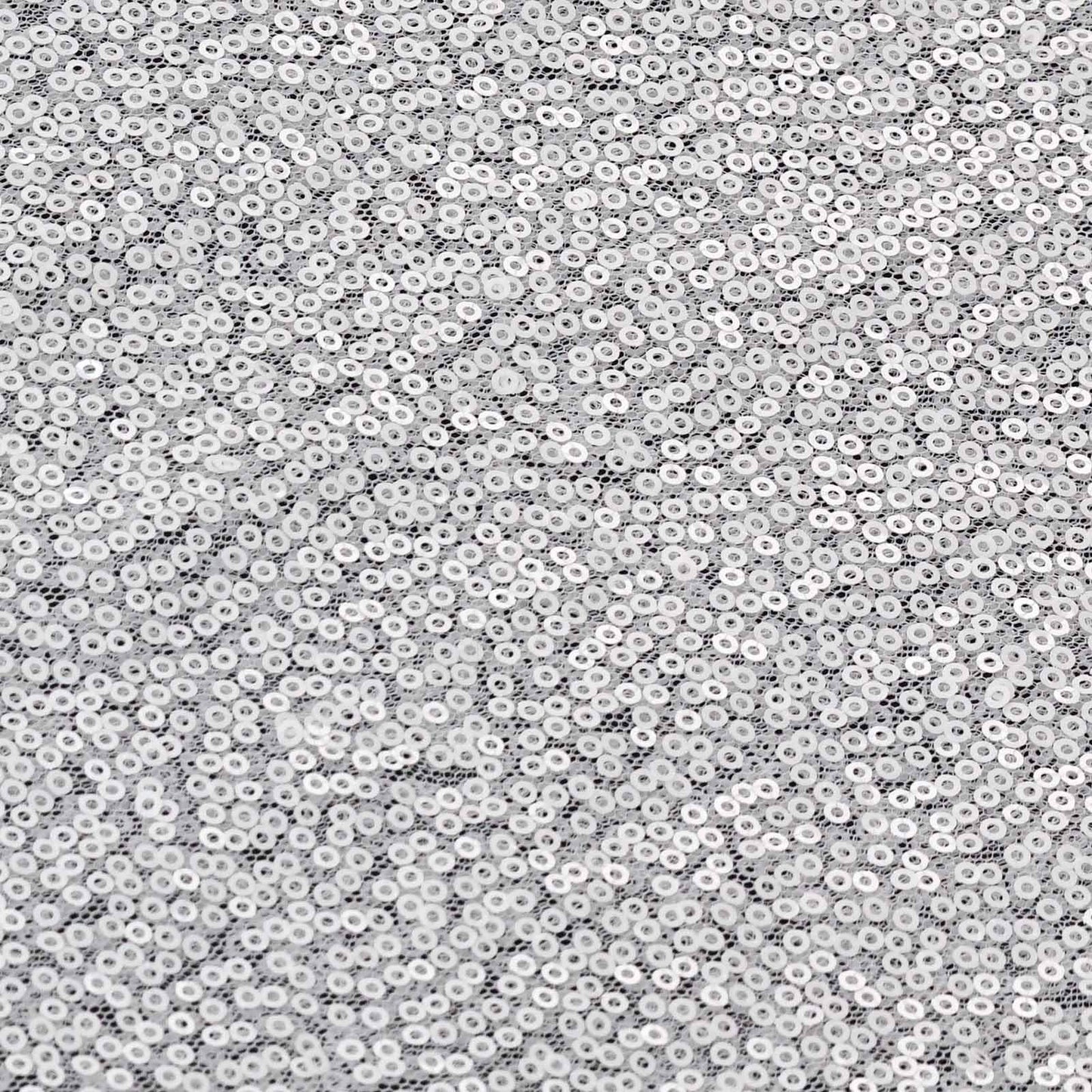 Sequin 12"x108" Table Runner White - Glittering Design for Stylish Celebrations