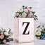 Decorative Rhinestone Alphabet "Z" Letter Stickers, Glitter Adhesive Craft Letters Black DIY Sparkle Embellishments 8"