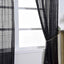 2 Pack Black Sequin Curtains With Rod Pocket Window Treatment Panels - 52"x64"