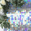 Disco Theme Iridescent Blue Square Sequin Shimmer Wall Party Photo Backdrop, 24sq.ft Active Spangle Wall Art DÃ©cor Panels - 24 Panels