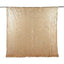 8ftx8ft Matte Champagne Big Payette Sequin Event Curtain Drapes, Backdrop Event Panel