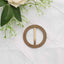 20 Pack Diamond Round Chair Sash Band Buckle Pins Antique Gold - Timeless Rhinestone Napkin Rings 2.5"