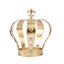 Metal Royal Crown Cake Topper 8" Gold Fleur-De-Lis Top - Refined Cake Centerpiece Decoration for Upscale & Royal-Themed Events