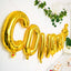 13" Ready-To-Use Shiny Gold "Congrats" Mylar Foil Balloon Banner Sign