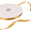 100 Yards 3/8" Gold Single Face Decorative Satin Ribbon