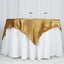 Satin 60"x60" Table Overlay Square Tablecloth Gold - Smooth Silky Touch Table Cover for Sophisticated Events