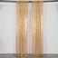 2 Pack Gold Sequin Event Curtain Drapes with Rod Pockets, Seamless Backdrop Event Panels - 8ftx2ft