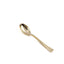 24-Pack Plastic Mini Dessert Spoons Gold - Heavy Duty Disposable Silverware 4"