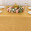 Sequin Dots Polyester 60"x126" Rectangle Tablecloth Shimmering Gold - Wrinkle Free & Sparkling Table Cover for Stylish Event Decor
