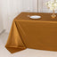 Scuba Rectangular 90"x132" Tablecloth Shimmering Gold - Wrinkle Free & Stain Resistant Seamless Table Cover for Weddings and Parties