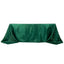 Satin Striped 90"x132" Rectangular Tablecloth Hunter Emerald Green - Seamless Silky Smooth Table Cover