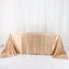 Satin Rectangular 90"x132" Tablecloth Nude - Seamless Table Cover
