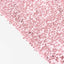 2 Pack Pink Sequin Event Curtain Drapes with Rod Pockets, Seamless Backdrop Event Panels - 8ftx2ft