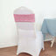 5 Pack Sequin Spandex Chair Sashes Pink - Stretch Chair Bands 6"x15"