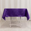 Lamour Satin 54"x54" Square Tablecloth Purple - Durable & Silk-Like Table Cover