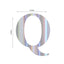 4-Pack Stickers Banner Custom Alphabet "Q" Design Iridescent - Text Stick-On Decorative Letters 5"