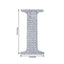 Decorative Rhinestone Alphabet "I" Letter Stickers, Glitter Adhesive Craft Letters Silver DIY Sparkle Embellishments 8"