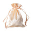 12 Pack 4"x6" Peach Satin Drawstring Wedding Party Favor Gift Bags