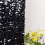 7ft Black Double Sided Big Payette Sequin Chiara Wedding Arch Cover For Half Moon Backdrop Stand
