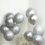 50 Pack Chrome Silver Biodegradable Latex Balloons 12", Thick Eco Friendly Metallic Party Balloons
