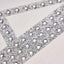 Decorative Rhinestone Alphabet "S" Letter Stickers, Glitter Adhesive Craft Letters Silver DIY Sparkle Embellishments 8"