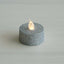 12-Pack LED Tealight Candles Glitter Silver Design - Flameless Battery Operated Tea Lights