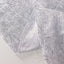 Polyester 72"x72" Table Overlay Square Tablecloth Silver - Metallic Fringe Shag Tinsel Table Cover