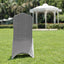 Spandex Chair Cover with Metallic Shimmer Tinsel Back for Banquet Chairs Silver - Fitted Slipcover