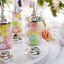 6-Pack Pillar Candy Jar Candy Container Clear/Silver - Decorative Apothecary Jars for Party Favors 7"