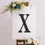 Decorative Rhinestone Alphabet "X" Letter Stickers, Glitter Adhesive Craft Letters Black DIY Sparkle Embellishments 8"