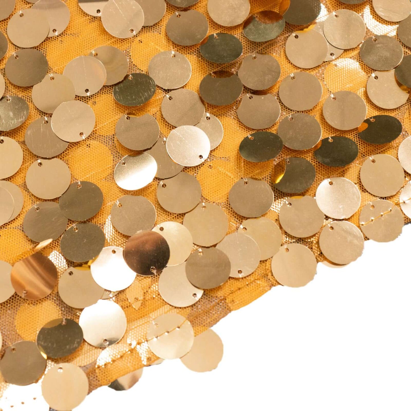 7ft Gold Double Sided Big Payette Sequin Chiara Wedding Arch Cover For Half Moon Backdrop Stand