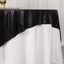 Polyester 72"x72" Table Overlay Square Tablecloth Black - Sequin Dots Wrinkle-Free Table Cover