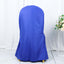 Polyester Slip On Banquet Chair Covers Royal Blue - Stain-Resistant Reusable Durable Fabric