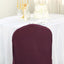 Polyester Slip On Banquet Chair Covers Burgundy - Stain-Resistant Reusable Durable Fabric