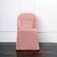 Polyester Slip On Folding Chair Covers Dusty Rose - Stain-Resistant Reusable Durable Fabric