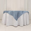Lamour Satin 54"x54" Table Overlay Square Tablecloth Dusty Blue - Durable & Silk-Like Table Cover