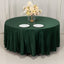 Lamour Satin 108" Round Tablecloth Hunter Emerald Green - Durable & Silk-Like Table Cover