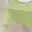 Lamour Satin 54"x54" Table Overlay Square Tablecloth Sage Green - Durable & Silk-Like Table Cover