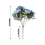 2 Pack Artificial Rose & Peony Floral Arrangements â€“ 12" Dusty Blue Silk Bouquets for Weddings & Home DÃ©cor