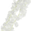 42" Silk Hanging Wisteria Flower Garland Vines in White, Elaborated 5 Full Strands in 1 Bush