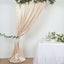 8ftx10ft Beige Satin Event Curtain Drapes, Backdrop Event Panel